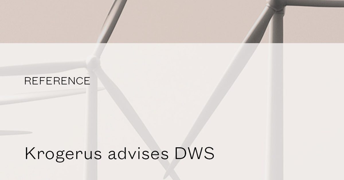 Krogerus | Krogerus advises DWS on acquisition of operational wind…
