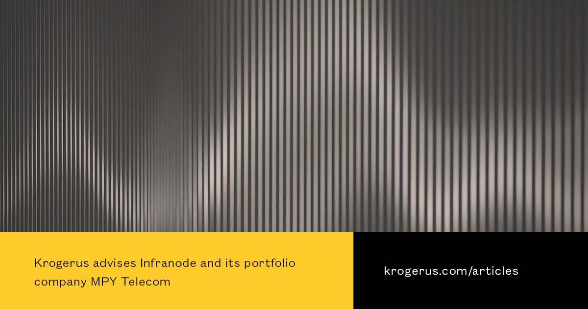 Krogerus | Krogerus advises Infranode and its portfolio company MPY…