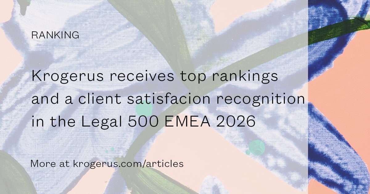 Krogerus | Krogerus receives top rankings in Legal 500 EMEA 2026 and…